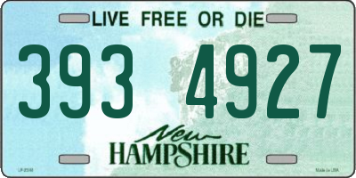 NH license plate 3934927