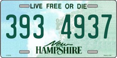 NH license plate 3934937
