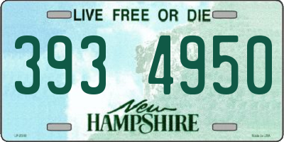 NH license plate 3934950