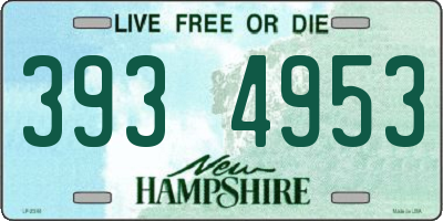 NH license plate 3934953