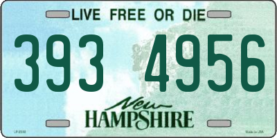NH license plate 3934956