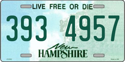 NH license plate 3934957