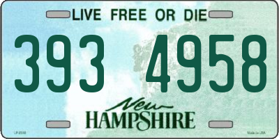 NH license plate 3934958