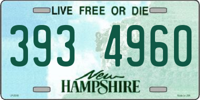 NH license plate 3934960