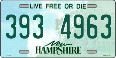 NH license plate 3934963