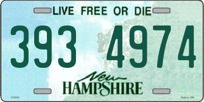 NH license plate 3934974