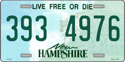 NH license plate 3934976