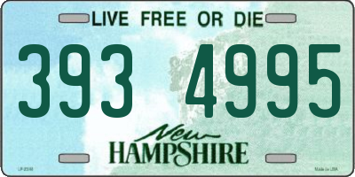 NH license plate 3934995