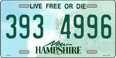 NH license plate 3934996