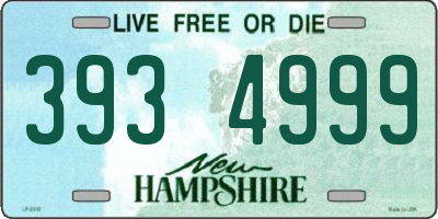 NH license plate 3934999