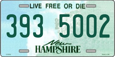 NH license plate 3935002