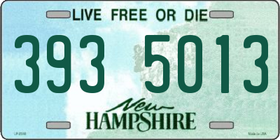 NH license plate 3935013