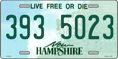 NH license plate 3935023