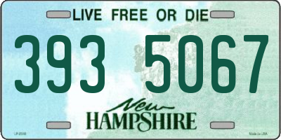 NH license plate 3935067