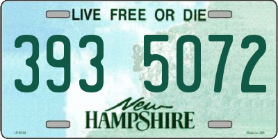 NH license plate 3935072