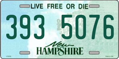 NH license plate 3935076