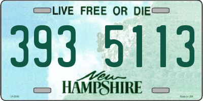 NH license plate 3935113