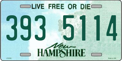 NH license plate 3935114