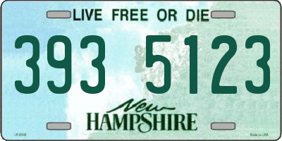 NH license plate 3935123
