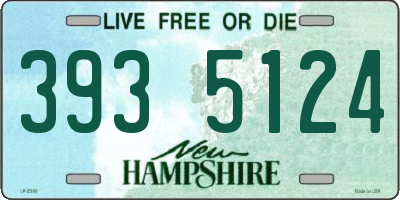NH license plate 3935124