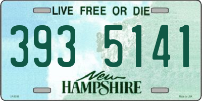 NH license plate 3935141