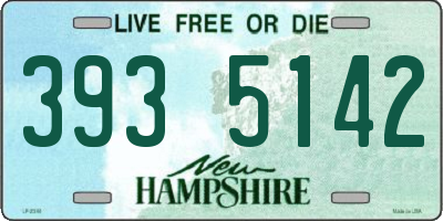 NH license plate 3935142