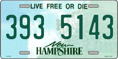 NH license plate 3935143