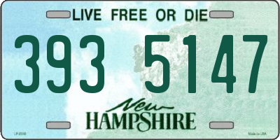NH license plate 3935147