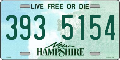 NH license plate 3935154