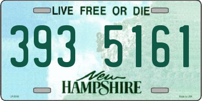 NH license plate 3935161