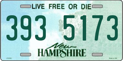 NH license plate 3935173