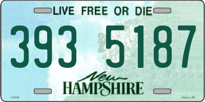 NH license plate 3935187