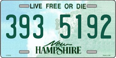 NH license plate 3935192