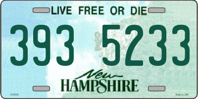 NH license plate 3935233