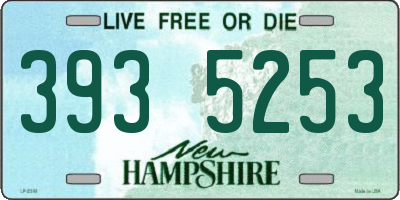 NH license plate 3935253