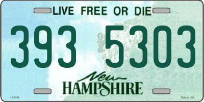 NH license plate 3935303