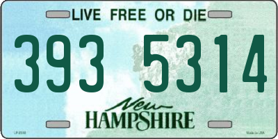 NH license plate 3935314