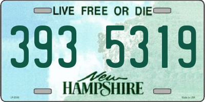 NH license plate 3935319