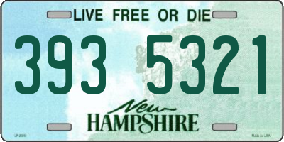 NH license plate 3935321