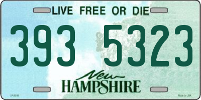 NH license plate 3935323