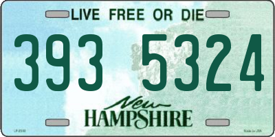 NH license plate 3935324