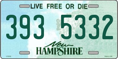 NH license plate 3935332