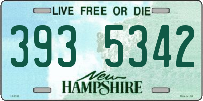 NH license plate 3935342