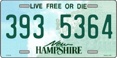 NH license plate 3935364