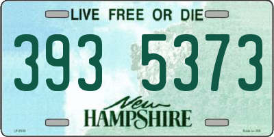 NH license plate 3935373