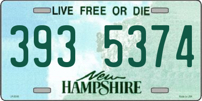 NH license plate 3935374