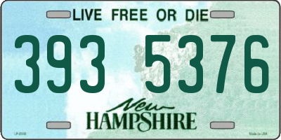 NH license plate 3935376