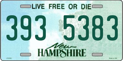 NH license plate 3935383