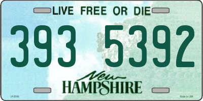 NH license plate 3935392