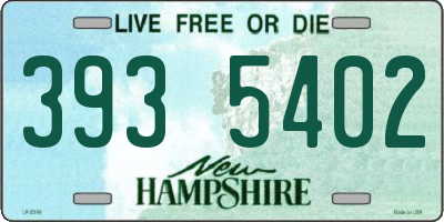 NH license plate 3935402